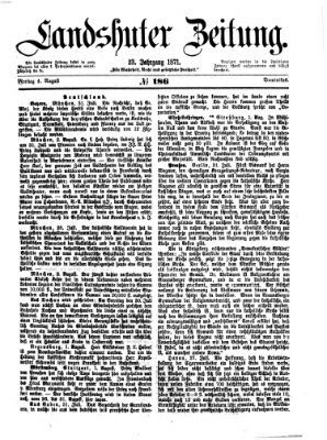 Landshuter Zeitung Freitag 4. August 1871