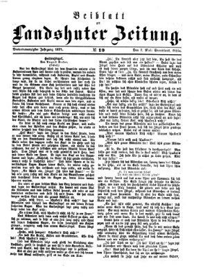 Landshuter Zeitung. Beiblatt zur Landshuter Zeitung (Landshuter Zeitung) Sonntag 7. Mai 1871