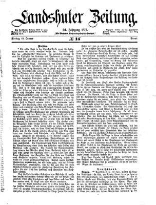 Landshuter Zeitung Freitag 19. Januar 1872