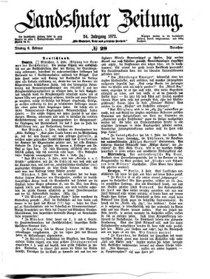 Landshuter Zeitung Dienstag 6. Februar 1872