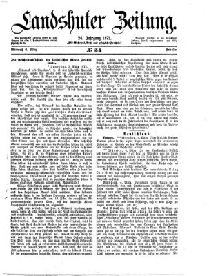 Landshuter Zeitung Mittwoch 6. März 1872