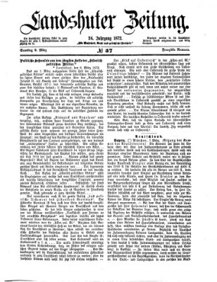 Landshuter Zeitung Samstag 9. März 1872