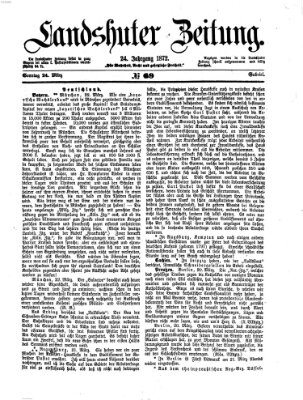 Landshuter Zeitung Sonntag 24. März 1872