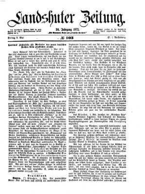 Landshuter Zeitung Freitag 3. Mai 1872