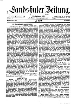 Landshuter Zeitung Sonntag 12. Mai 1872