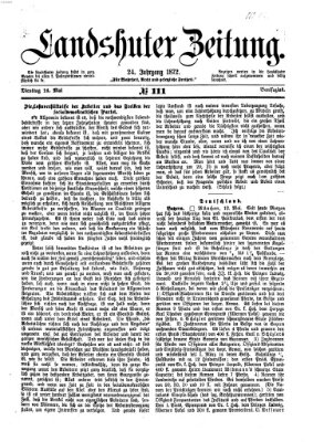 Landshuter Zeitung Dienstag 14. Mai 1872