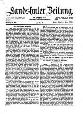 Landshuter Zeitung Sonntag 19. Mai 1872