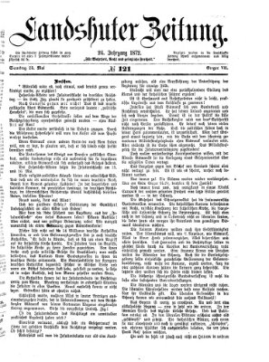 Landshuter Zeitung Samstag 25. Mai 1872