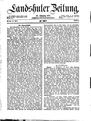 Landshuter Zeitung Freitag 14. Juni 1872