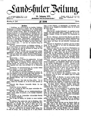 Landshuter Zeitung Samstag 6. Juli 1872