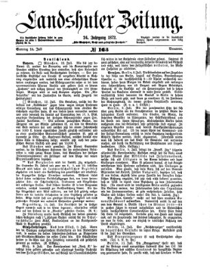 Landshuter Zeitung Sonntag 14. Juli 1872