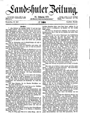 Landshuter Zeitung Donnerstag 18. Juli 1872