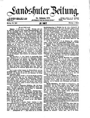 Landshuter Zeitung Freitag 19. Juli 1872