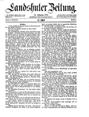 Landshuter Zeitung Freitag 8. November 1872