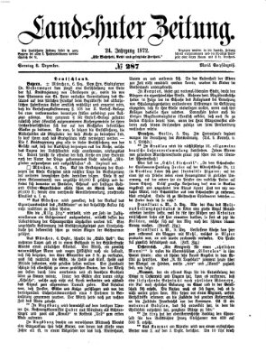 Landshuter Zeitung Sonntag 8. Dezember 1872