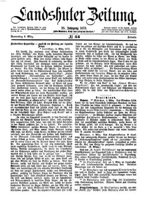 Landshuter Zeitung Donnerstag 6. März 1873