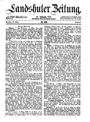 Landshuter Zeitung Samstag 15. März 1873