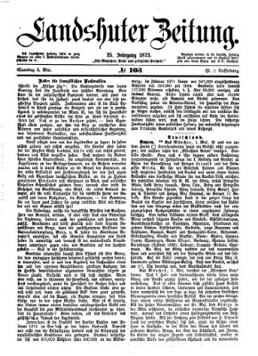 Landshuter Zeitung Samstag 3. Mai 1873