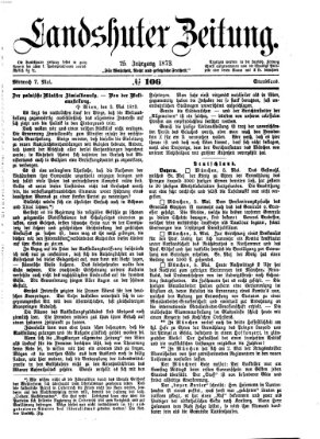 Landshuter Zeitung Mittwoch 7. Mai 1873