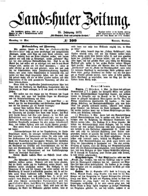 Landshuter Zeitung Samstag 10. Mai 1873