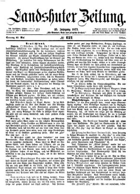 Landshuter Zeitung Sonntag 25. Mai 1873