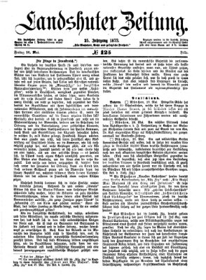 Landshuter Zeitung Freitag 30. Mai 1873