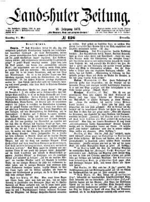 Landshuter Zeitung Samstag 31. Mai 1873