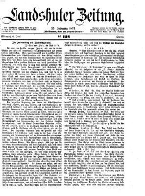 Landshuter Zeitung Mittwoch 4. Juni 1873