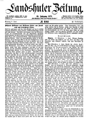 Landshuter Zeitung Sonntag 8. Juni 1873