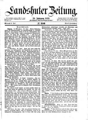 Landshuter Zeitung Mittwoch 2. Juli 1873