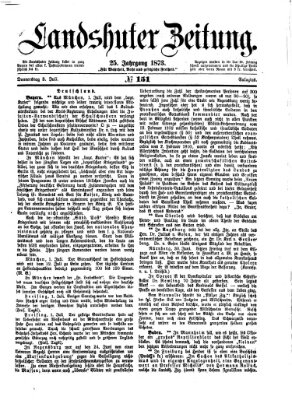 Landshuter Zeitung Donnerstag 3. Juli 1873