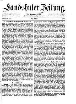 Landshuter Zeitung Dienstag 8. Juli 1873