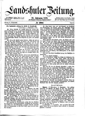 Landshuter Zeitung Freitag 5. September 1873