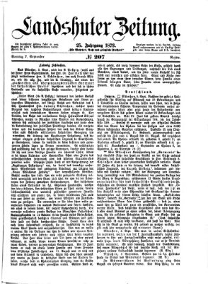 Landshuter Zeitung Sonntag 7. September 1873