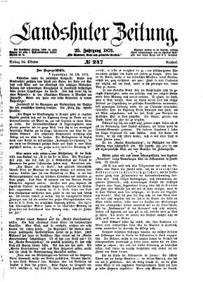 Landshuter Zeitung Freitag 24. Oktober 1873