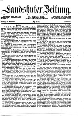 Landshuter Zeitung Freitag 28. November 1873