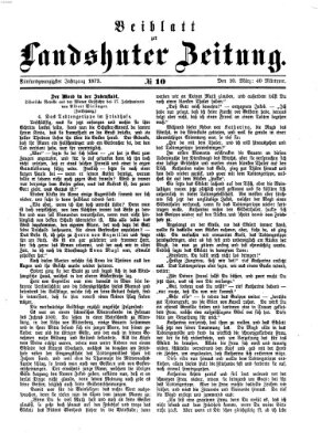 Landshuter Zeitung. Beiblatt zur Landshuter Zeitung (Landshuter Zeitung) Montag 10. März 1873