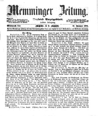 Memminger Zeitung Mittwoch 11. Januar 1871