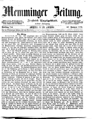 Memminger Zeitung Freitag 27. Januar 1871