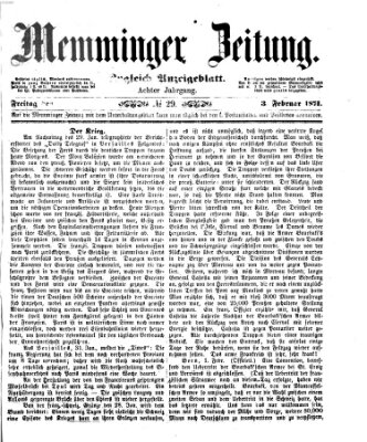 Memminger Zeitung Freitag 3. Februar 1871