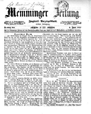 Memminger Zeitung Freitag 2. Juni 1871