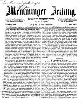 Memminger Zeitung Dienstag 11. Juli 1871