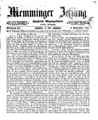 Memminger Zeitung Mittwoch 6. September 1871