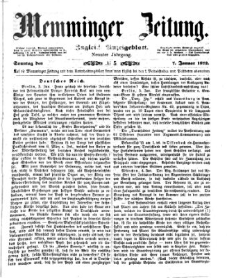 Memminger Zeitung Sonntag 7. Januar 1872