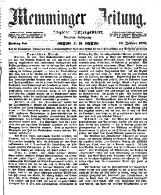 Memminger Zeitung Freitag 19. Januar 1872