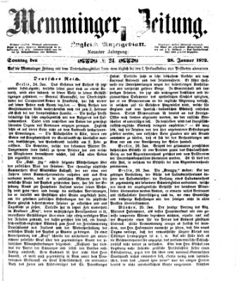 Memminger Zeitung Sonntag 28. Januar 1872