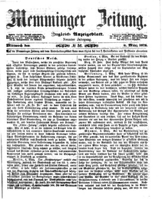 Memminger Zeitung Mittwoch 6. März 1872