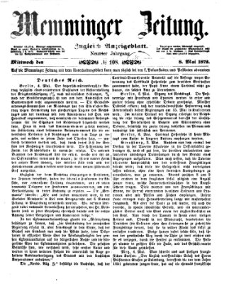 Memminger Zeitung Mittwoch 8. Mai 1872