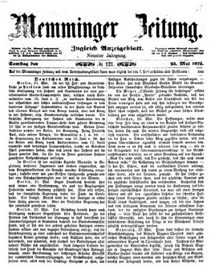 Memminger Zeitung Samstag 25. Mai 1872