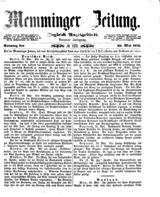 Memminger Zeitung Sonntag 26. Mai 1872